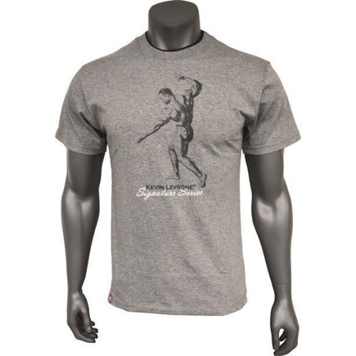 Kevin Levrone Signature Series Double Neck T-Shirt - Model 01 - Grey S