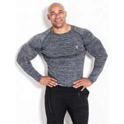 Kevin Levrone Longsleeve 01 LM Compression Dark Grey
