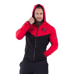 FA Sportswear Hoodie Jacket 01 Basic Black Red