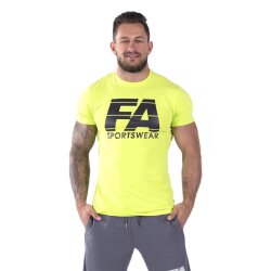 FA Sportswear T-shirt 01 Neon Yellow Basic