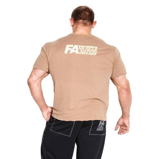 FA Muscle Nation T-shirt 01 Basic Washed Brown