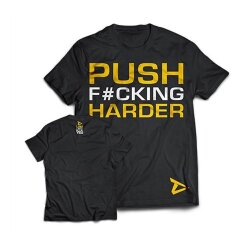 Dedicated Nutrition T-Shirt "Push #UCKING Harder"