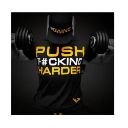 Dedicated Nutrition T-Shirt "Push #UCKING Harder"