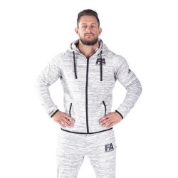 FA Sportswear Hoodie Jacket 01 Basic Melange Light Grey