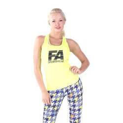 FA Sportswear Tanktop 01 W Basic Neon Yellow