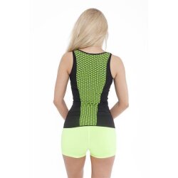 FA Sportswear Tanktop 03 W Knit Black-Neon Yellow