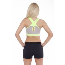 FA Sportswear Bra 01 W Form Grey-Neon Flash