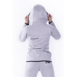FA Sportswear Hoodie Jacket 01 W Grey-Neon Flash