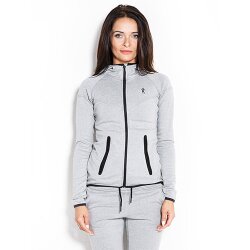 Kevin Levrone Hoodie Jacket 01 LW Melange Grey