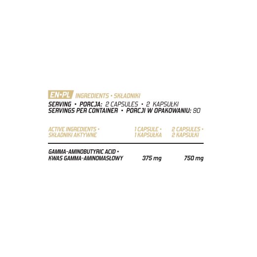 Evolite Nutrition Gaba 375mg 180 Vegecaps