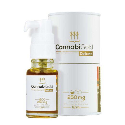 CannabiGold Delicate 12ml 250mg - natürliches CBD Öl