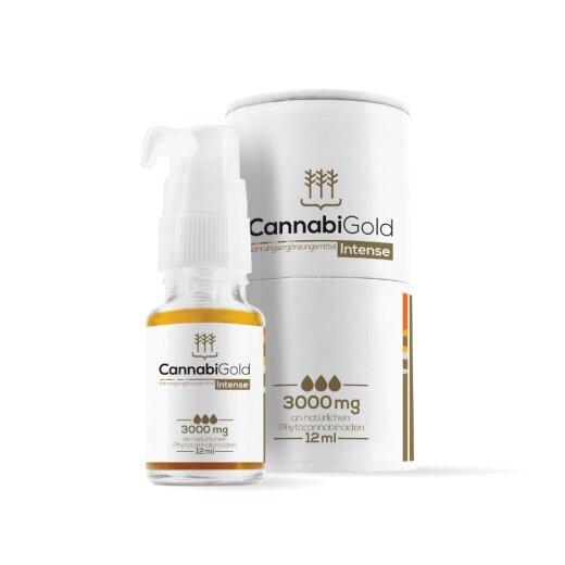 CannabiGold Intense 12ml 3000mg - natürliches CBD Öl