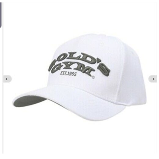 Golds Gym Curved Cap - white
