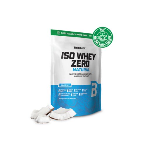 Biotech USA Iso Whey Zero lactose free natural 500g coconut