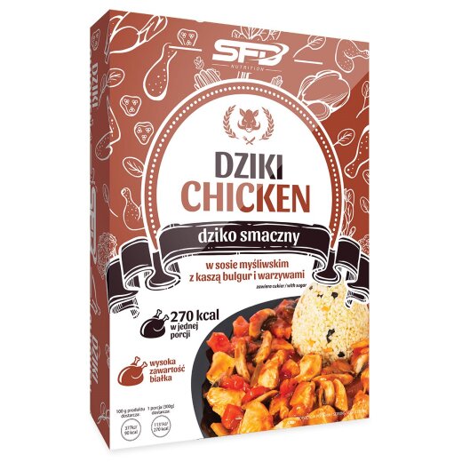 SFD Chicken in hunter-style sauce with bulgur and vegetables 300g