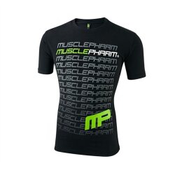 MusclePharm Mens T-Shirt Flagship Black - XXL
