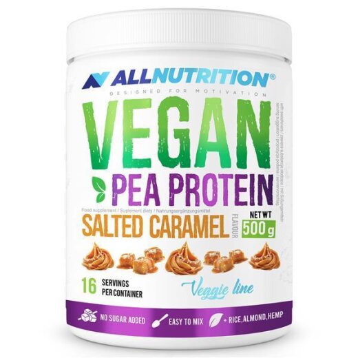 ALLNUTRITION Vegan Pea Protein 500g Salted Caramel