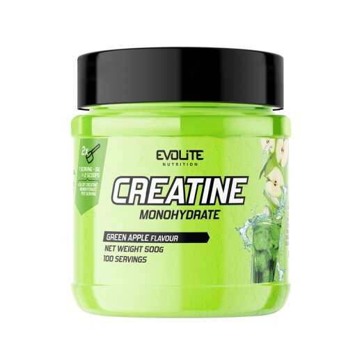 Evolite Nutrition Creatine Monohydrate 500g Green Apple