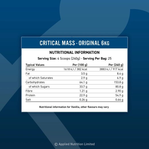 Applied Nutrition Critical Mass Original 6kg Banana