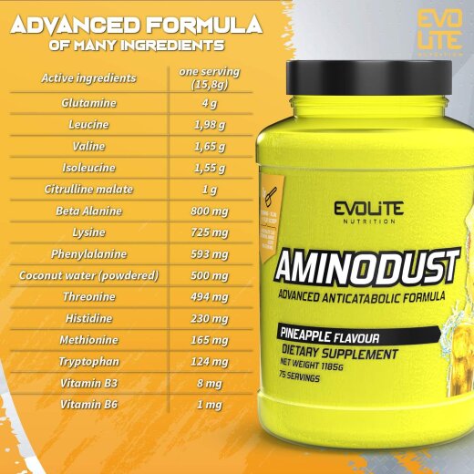 Evolite Nutrition Aminodust 1185g Grapefruit
