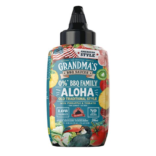 Max Protein Grandmas BBQ Sauces 290ml Aloha with Pineapple & Tomato
