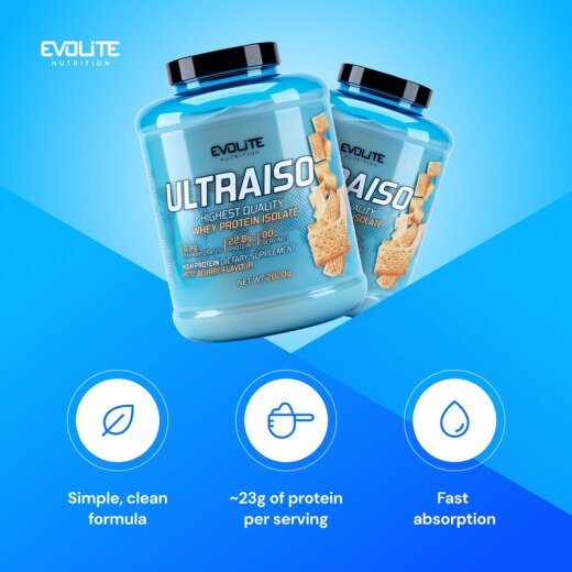 Evolite Nutrition Ultra Iso Whey New 2kg Chocolate Peanut