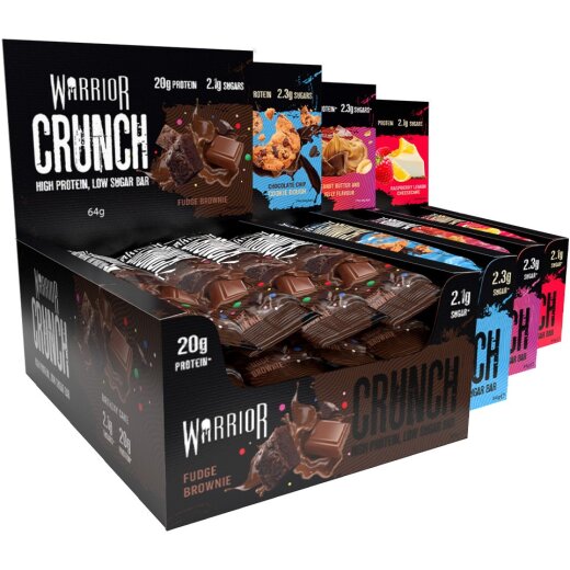 Warrior Crunch Bar 64g Fudge Brownie