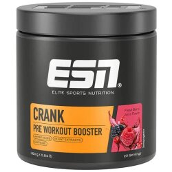 ESN Crank Pre Workout Booster 380g Fresh Berry Juice