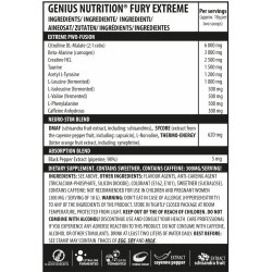 Genius Nutrition Extreme Fury 400g Pineapple Mango
