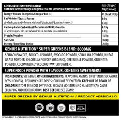 Genius Nutrition Super Greens 300g Green Apple