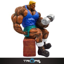 Bodybuilding Figur 30cm - Curls Sitzend