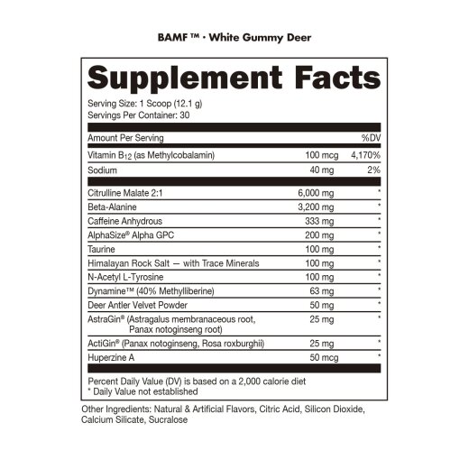 Bucked Up BAMF High-Stimulant Pre-Workout