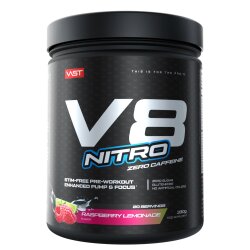 Vast Sports V8 Nitro Zero Caffeine 364g Tropical Pump