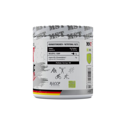 MST Nutrition Arginine HCL 300g Unflavored