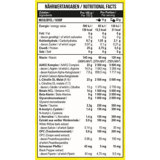 MST Nutrition Pump Killer 330g Fruit Punch