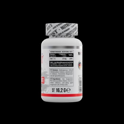 MST Nutrition Zinc Chelate Bisglycinate 90 Tabletten