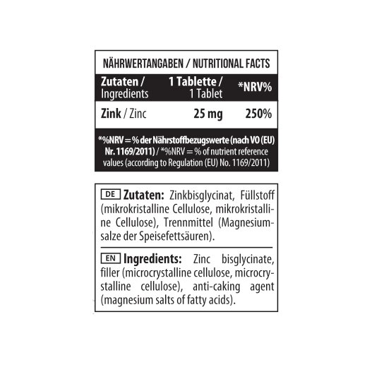 MST Nutrition Zinc Chelate Bisglycinate 90 Tabletten
