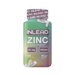 Inlead Nutrition Zinc Bisglycinate 120 Veggie Caps