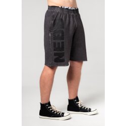 Nebbia Washed-off Sweatshorts NO BS 367 Black M