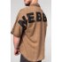Nebbia Washed-off Oversized T-Shirt 90s THROWBACK 347 Light Brown L