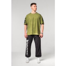 Nebbia Washed-off Oversized T-Shirt LIFTING CLUB 368 Green