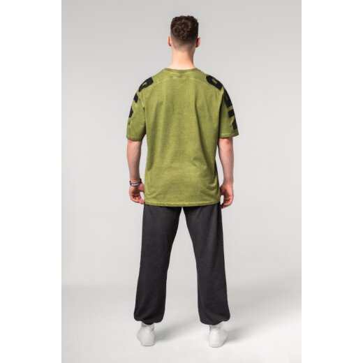 Nebbia Washed-off Oversized T-Shirt LIFTING CLUB 368 Green M