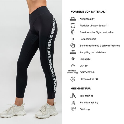 Nebbia Leggins mit hohem Bund ICONIC 209 Black XS