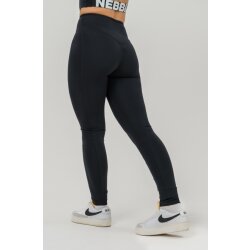Nebbia Fitness-Leggings mit hohem Bund GLUTE CHECK 613 Black XS