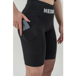 Nebbia Radlerhose mit hohem Bund 10 GYM THERAPY 628 Black