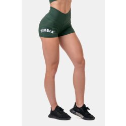 Nebbia Classic HERO High Waist Shorts 582 Dark Green XS