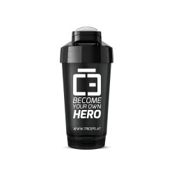Triceps Shaker 700ml Become Your Own Hero Black-White