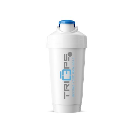 Triceps Shaker 700ml Become Your Own Hero White-Blue