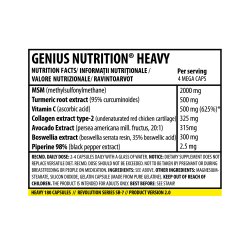 Genius Nutrition Heavy 180caps Joint Formula
