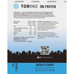 Torino 20g Protein Soft Drink 330ml Absolute Energy